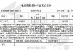 电视剧备案公示